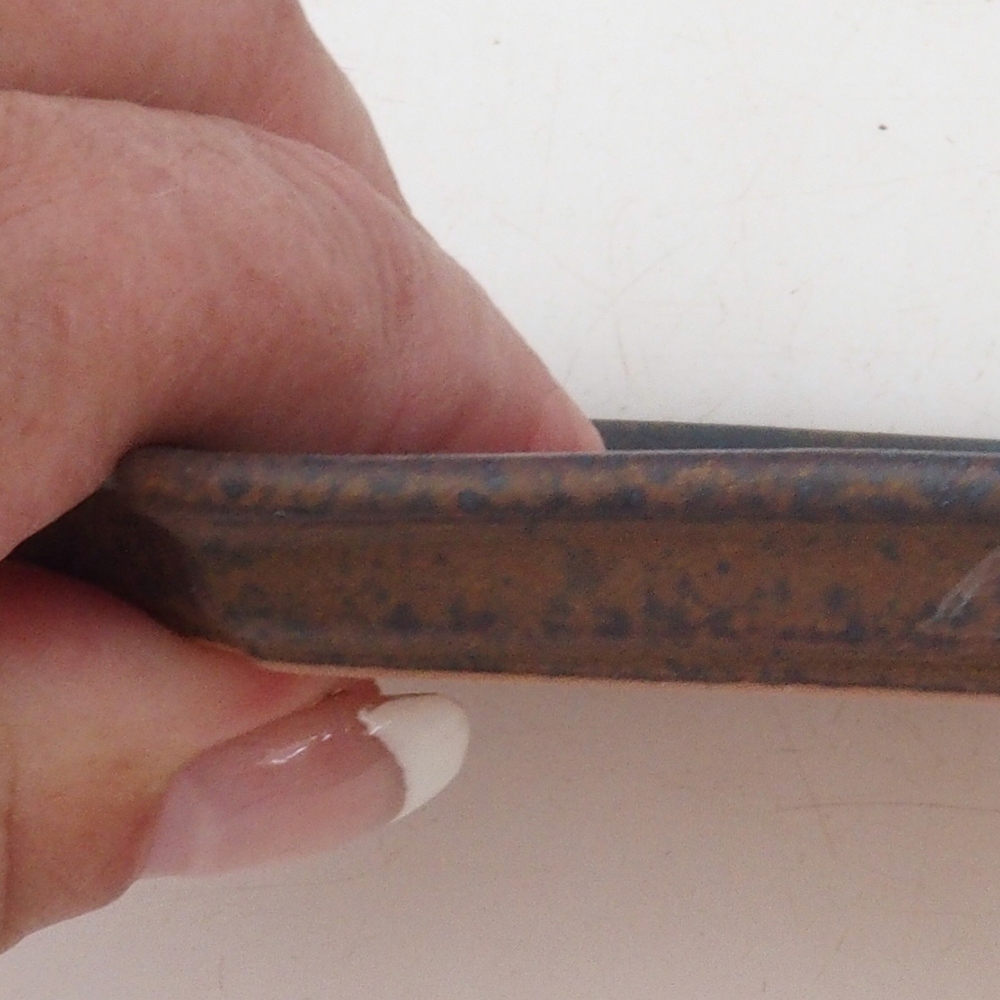Ceramiczna bowl H01 - 11,5 x 8 x 0,5 cm - niebieski