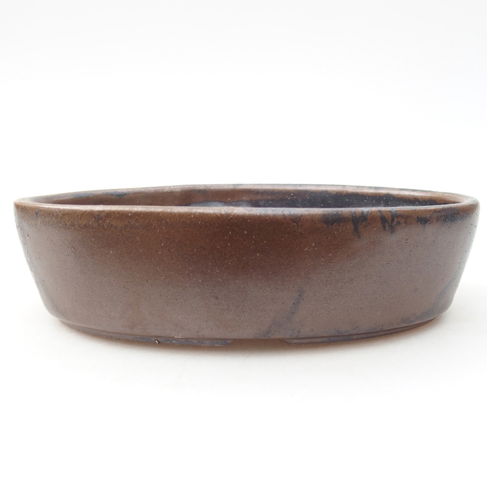 Ceramiczna miska do bonsai 16,5 x 11,5 x 4,5 cm, brązowa