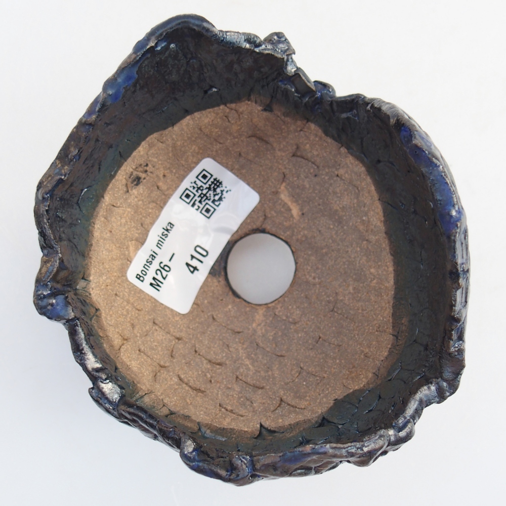 Ceramiczna muszla 10 x 9 x 8 cm, kolor niebieski