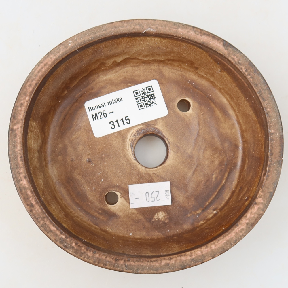 Ceramiczna miseczka do bonsai 12,5 x 11,5 x 3,5 cm, kolor różowy