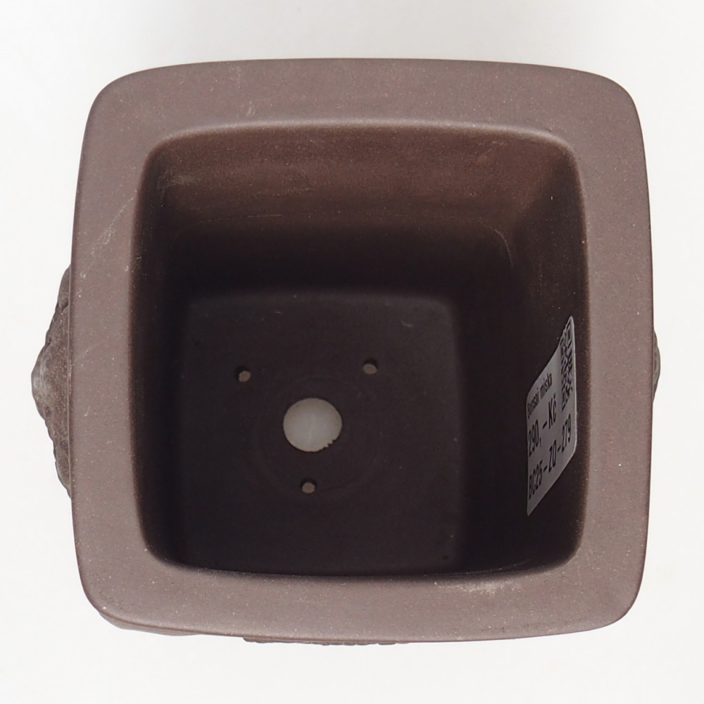 Miska 8 x 8 x 12 cm brązowa
