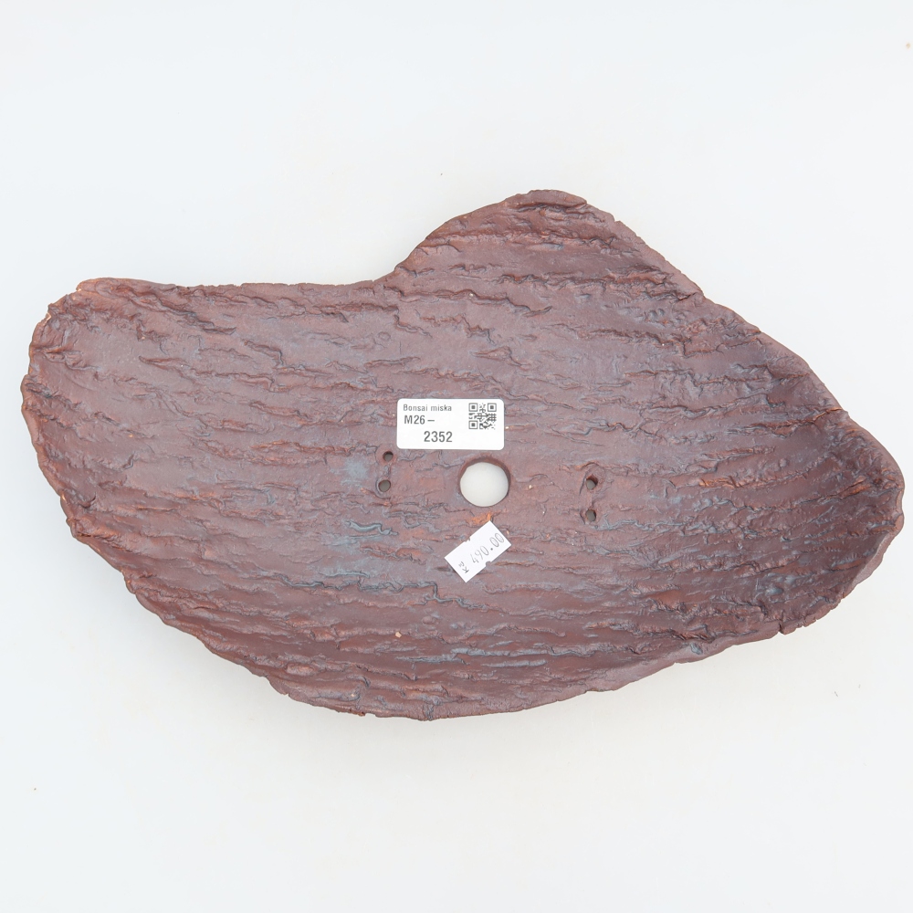 Ceramiczna miska  30 x 19,5 x 7 cm, kolor brązowy