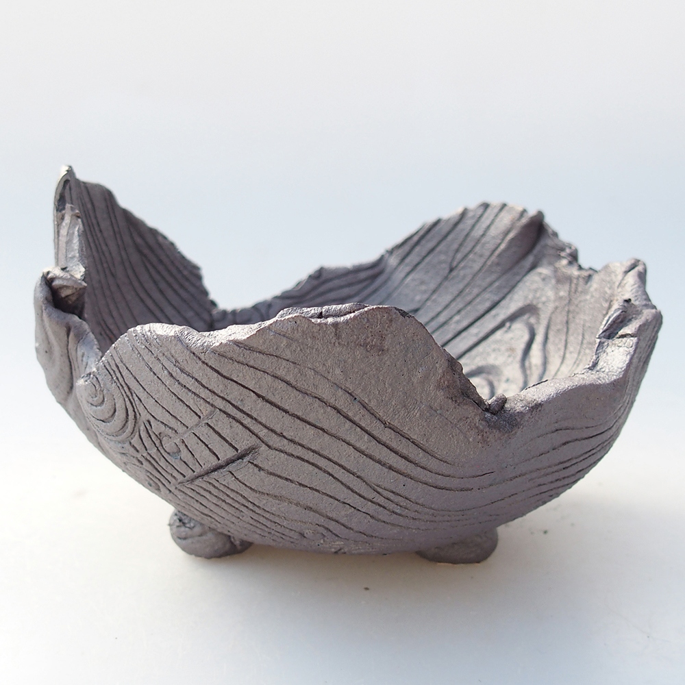 Muszla ceramiczna 13,5 x 12,5 x 8,5 cm, kolor metaliczny