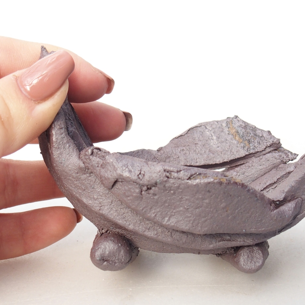 Muszla ceramiczna 10 x 7,5 x 7 cm, kolor metaliczny