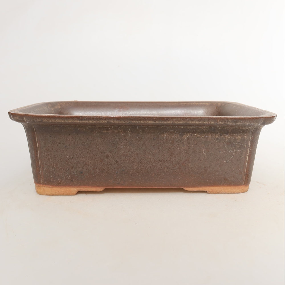 Miska ceramiczna  20 x 15,5 x 5,5 cm, kolor brązowy