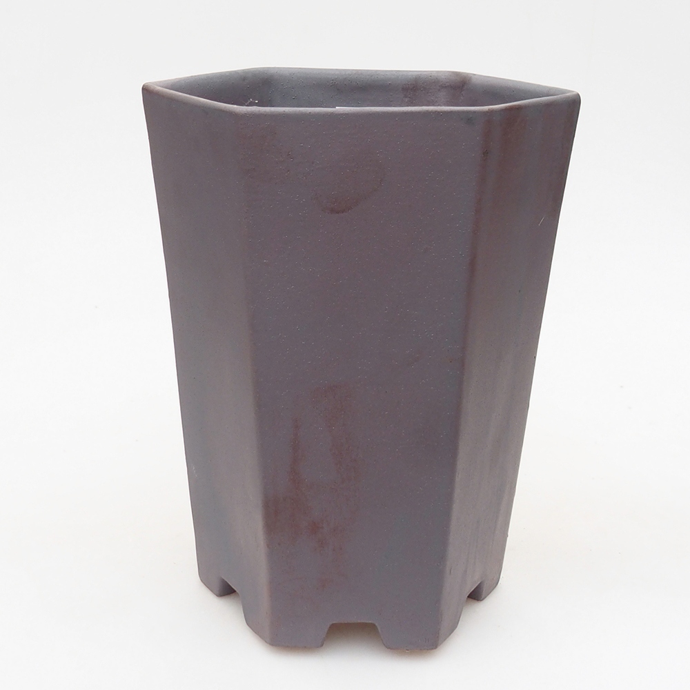 Ceramiczna miska bonsai 13 x 11,5 x 17 cm, kolor metaliczny