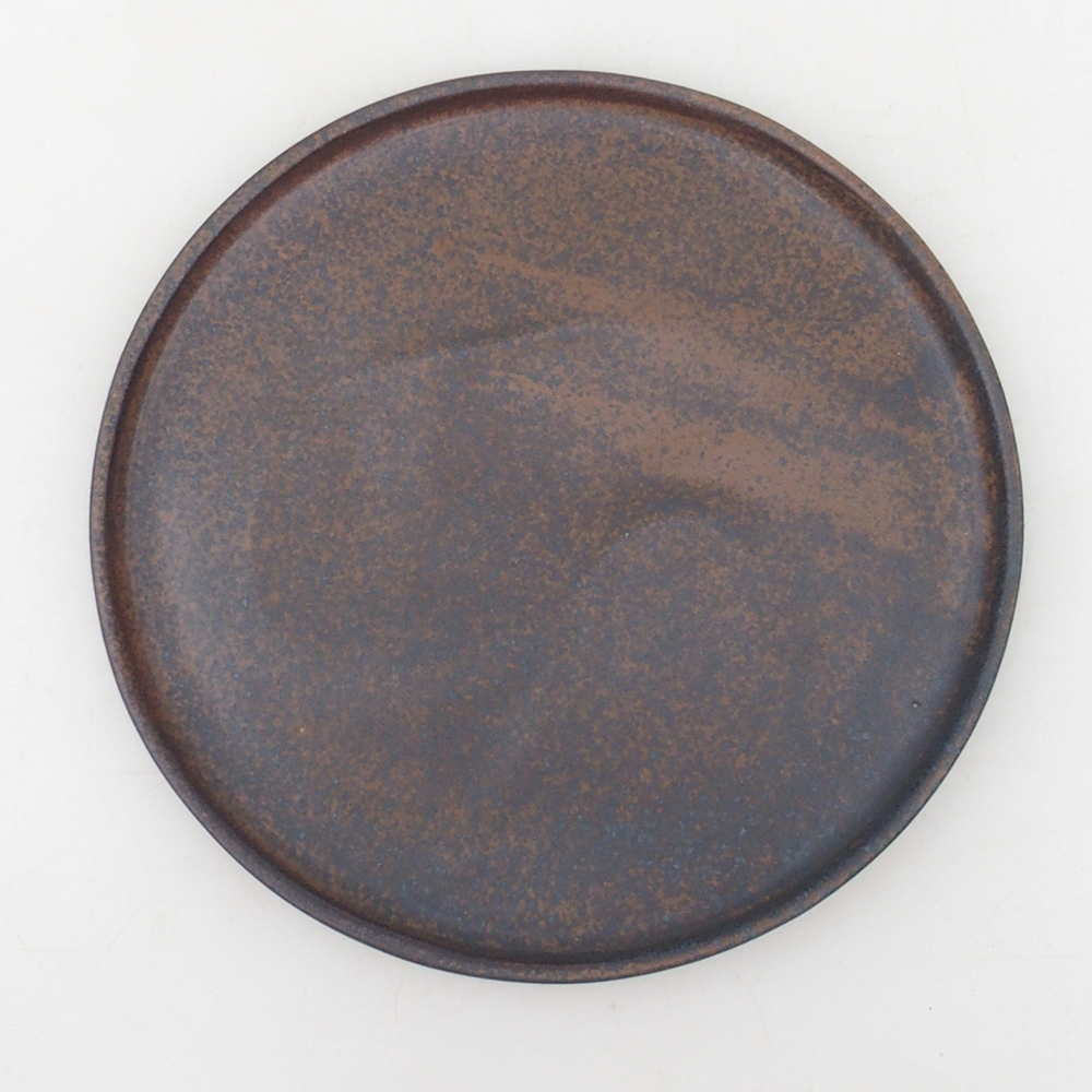 Bonsai bowl round D7-S - 16 x 16 x 1 cm - brązowy