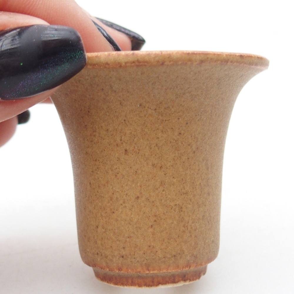 Mini miska do bonsai 4,5 x 4,5 x 4 cm, brązowa
