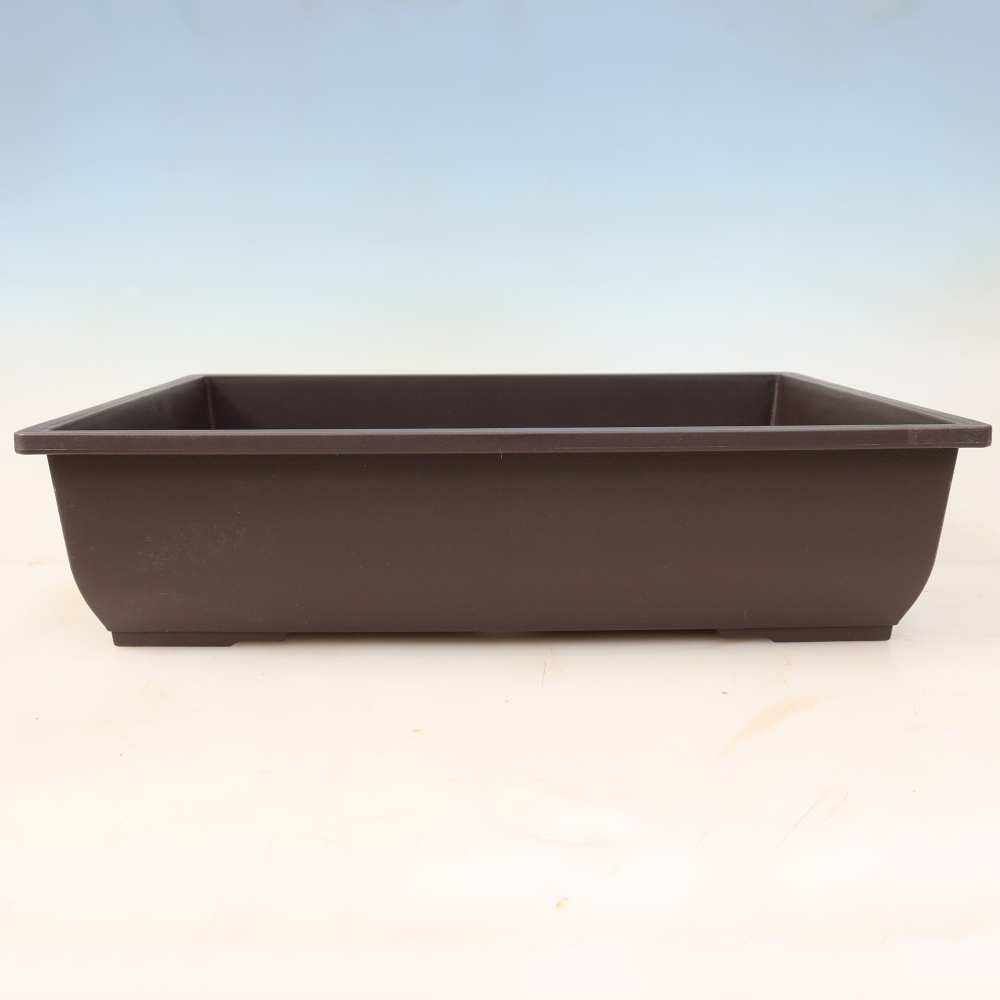 Plastikowa miska do bonsai MP-6, brązowa – 41 x 30,5 x 10 cm