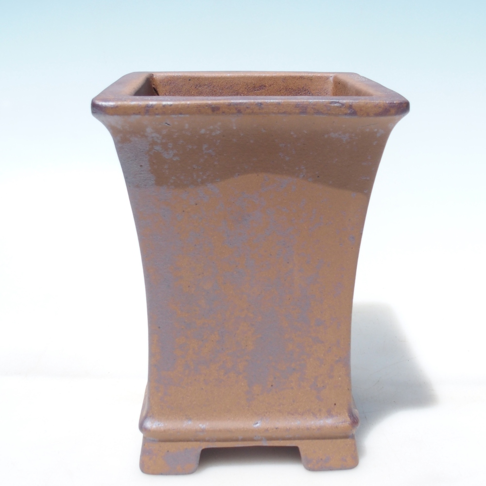 Miska 15 x 15 x 20,5 cm brązowa