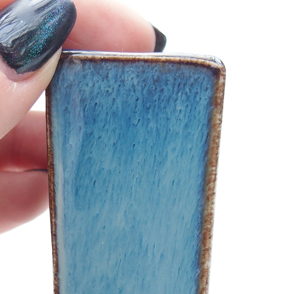 Mini miska do bonsai 3 x 3 x 5,5 cm, kolor niebieski