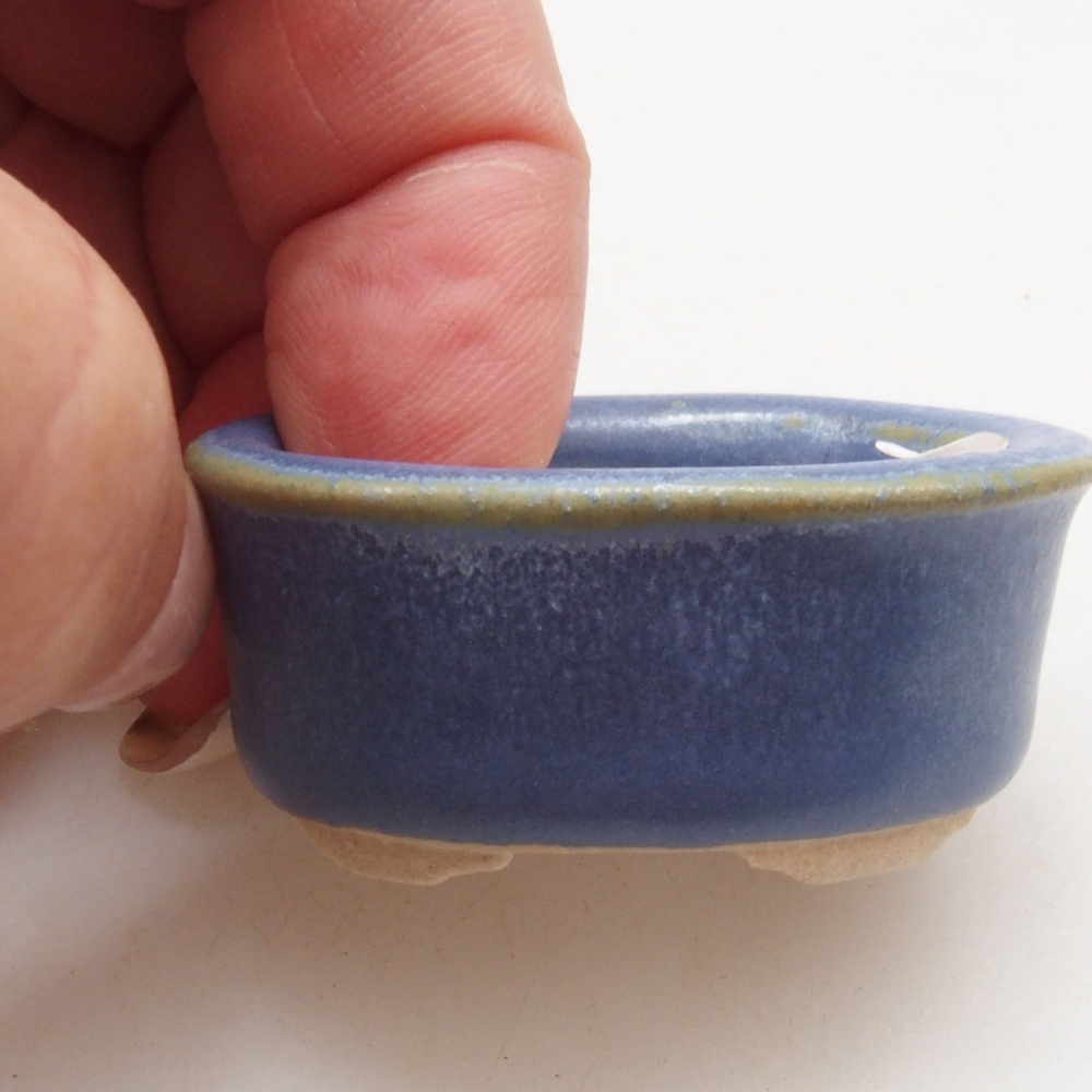 Mini miska bonsai 4 x 3,5 x 2 cm, kolor niebieski