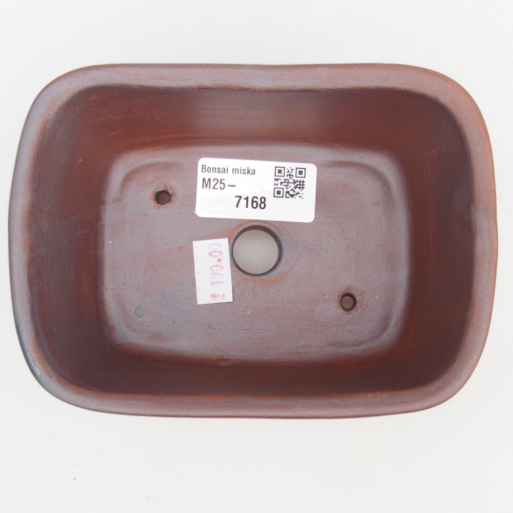 Ceramiczna miska do bonsai 13,5 x 10,5 x 6 cm, kolor metaliczny