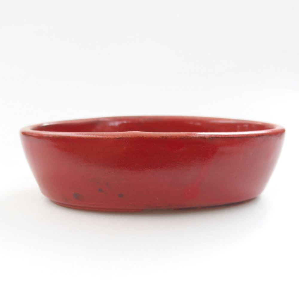Ceramiczna miska bonsai 15 x 9,5 x 4 cm, kolor Czerwony