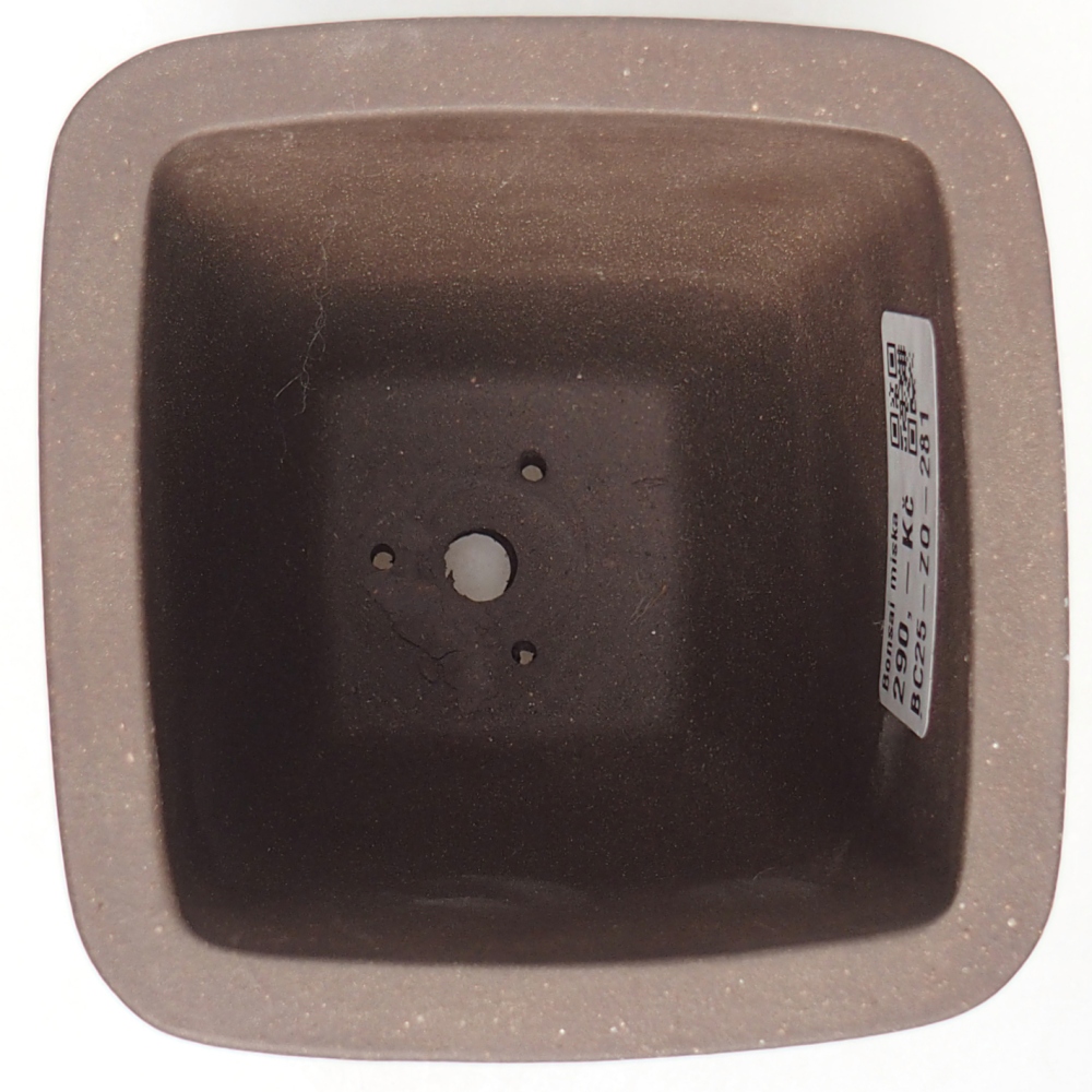 Miska 9 x 9 x 11 cm brązowa