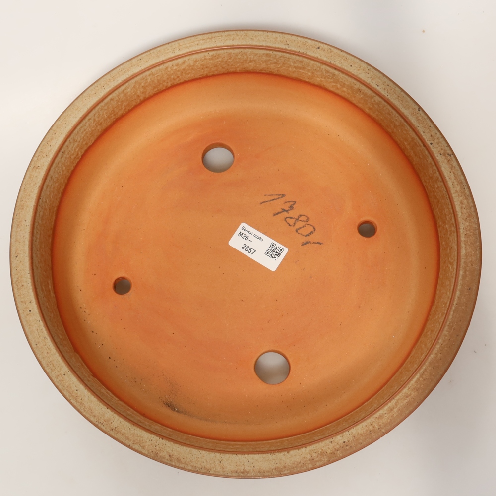 Ceramiczna miska  31 x 31 x 7 cm, kolor brązowy