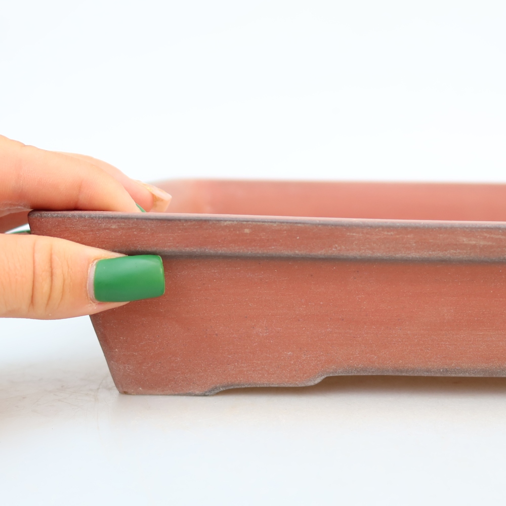 Ceramiczna miska  26 x 20 x 5 cm, kolor ceglasty