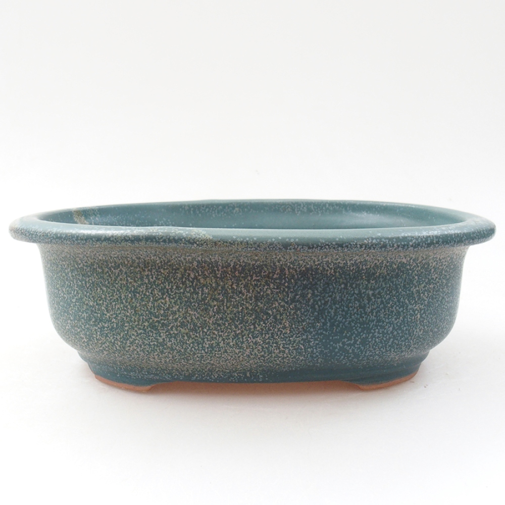 Ceramiczna miska bonsai 18 x 14,5 x 6 cm, kolor niebieski