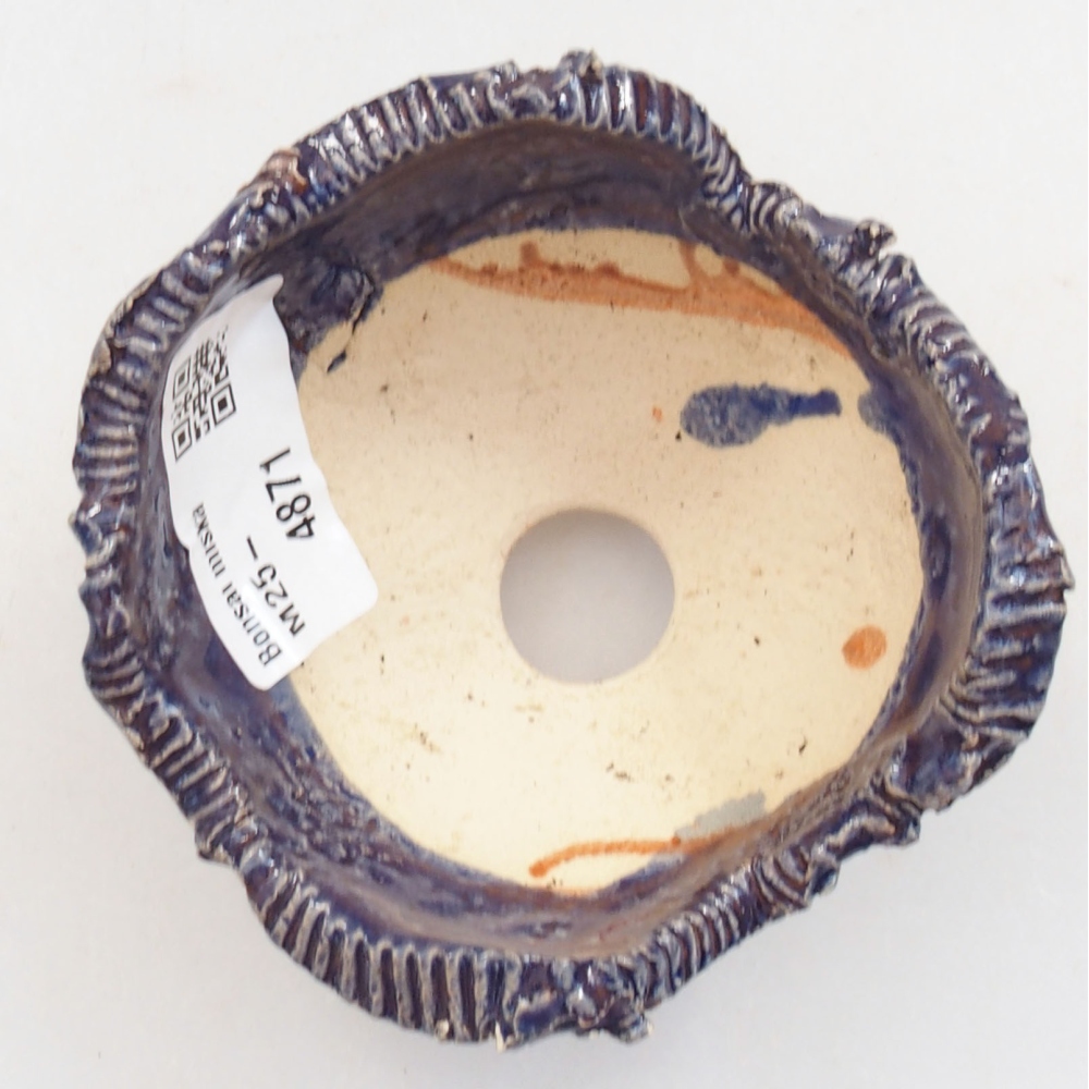 Muszla ceramiczna 7 x 7 x 5 cm, kolor niebieski