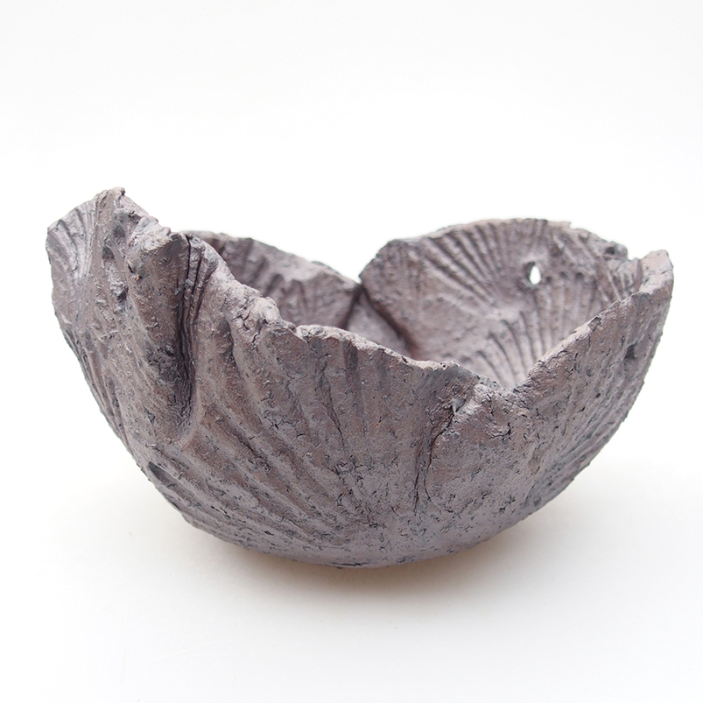Muszla ceramiczna 13 x 12,5 x 8 cm, kolor metaliczny