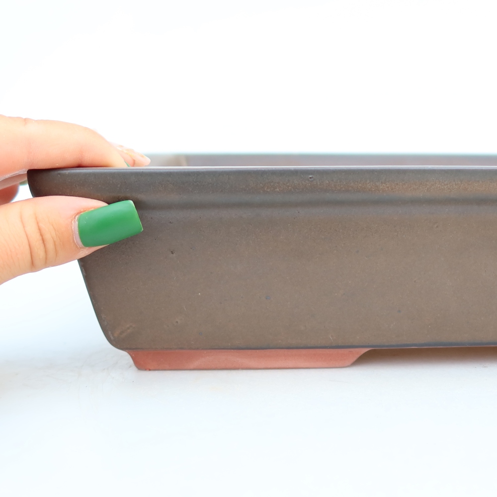 Ceramiczna miska  25,5 x 19 x 6,5 cm, kolor brązowy