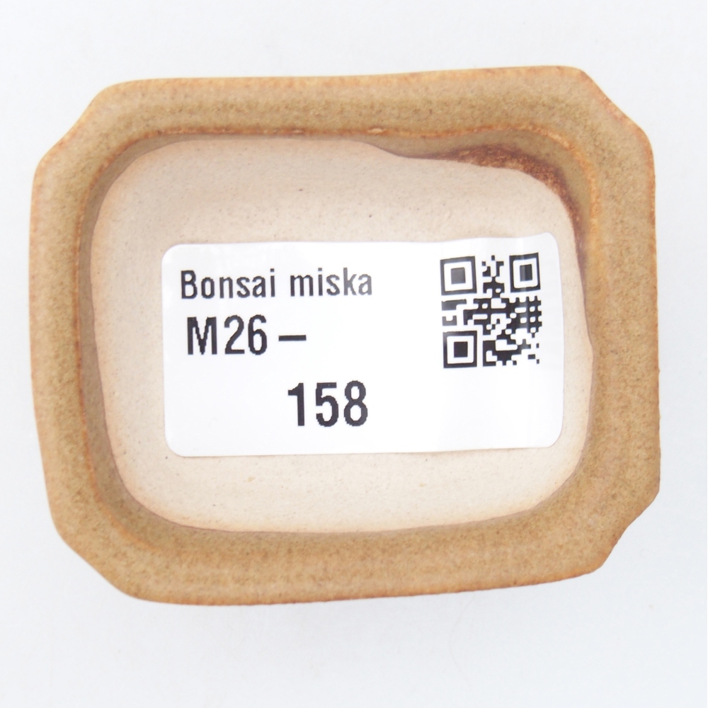 Mini miska do bonsai 5,5 x 4,5 x 2 cm, brązowa