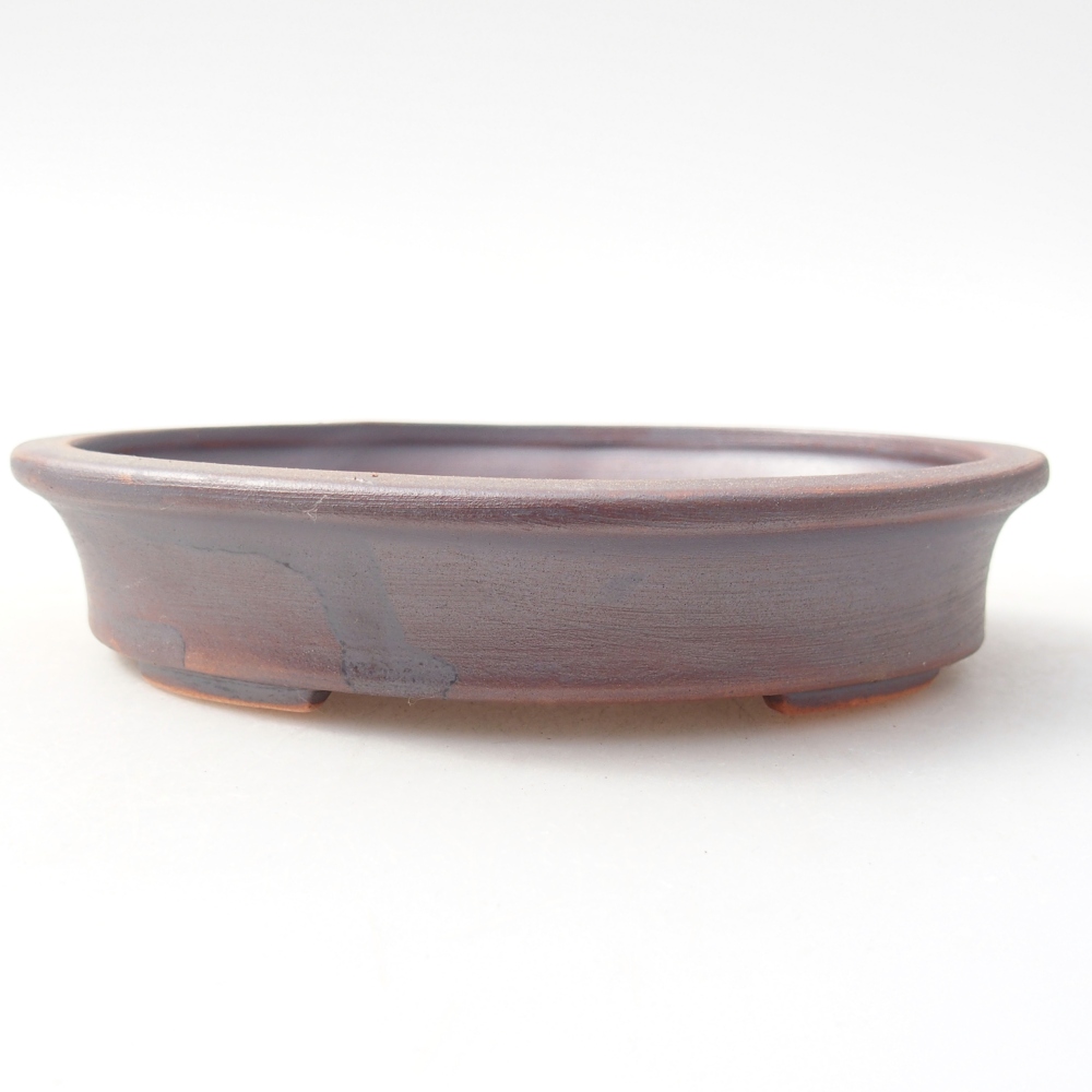 Ceramiczna miska bonsai 13 x 10,5 x 3 cm, kolor metaliczny