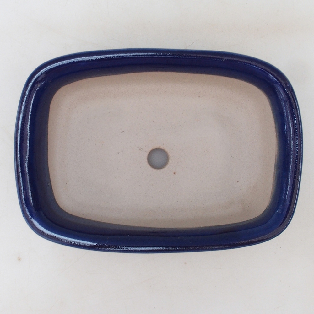 Bonsai bowl H02 - 19 x 13 x 5 cm. - niebieski