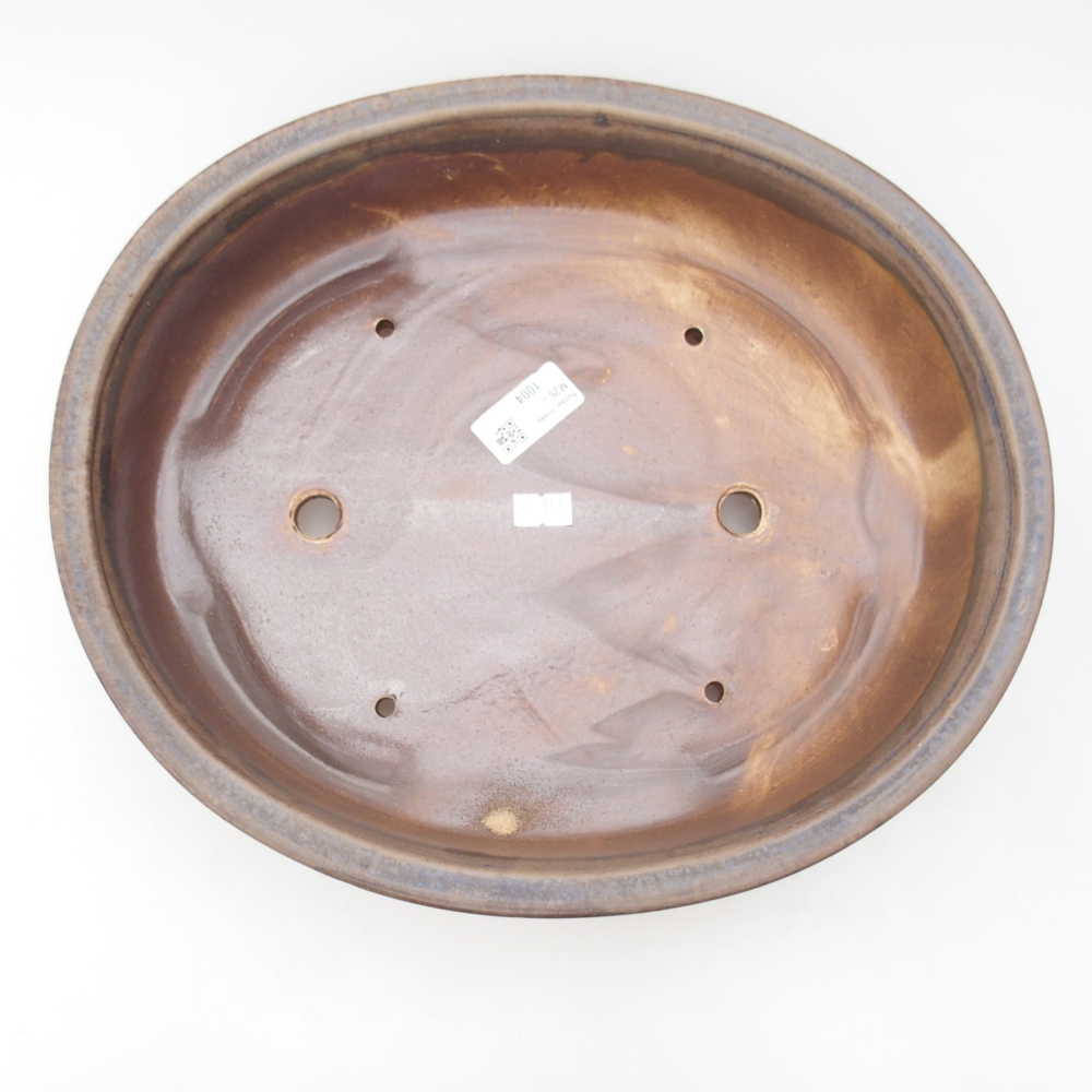 Ceramiczna miska do bonsai 32,5 x 28,5 x 7 cm, kolor niebieski