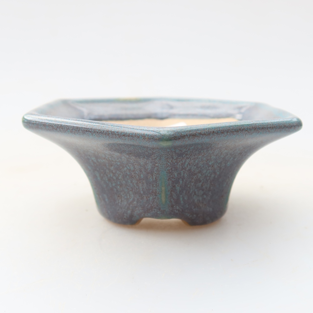 Ceramiczna miska do bonsai 8 x 7 x 3,5 cm, kolor szary