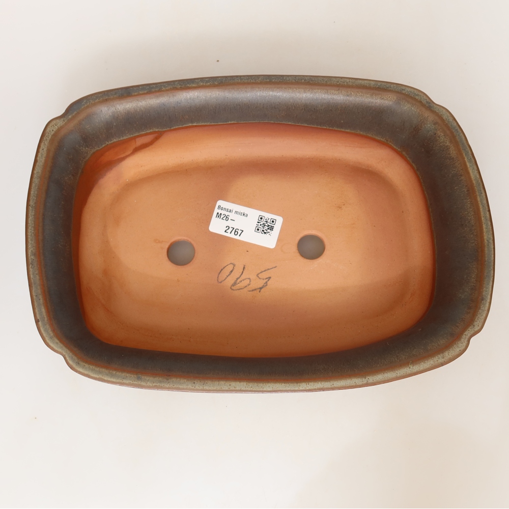 Ceramiczna miska  24 x 17 x 6 cm, kolor brązowy