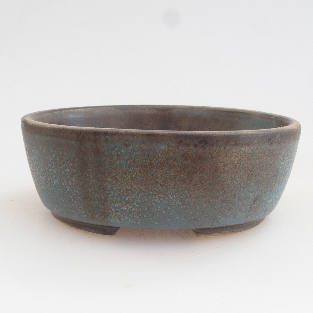 Ceramiczna miska do bonsai 9,5 x 8 x 3 cm, kolor niebieski