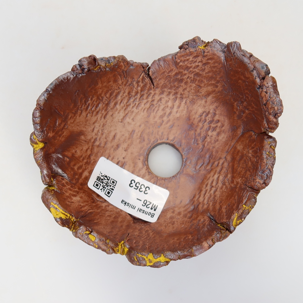 Ceramiczna skorupka  11 x 10 x 6 cm, kolor żółty