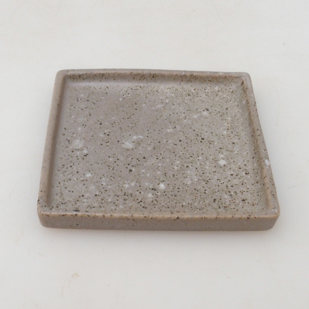 Bonsai bowl square M - 10 x 10 x 1,5 cm - beżowy