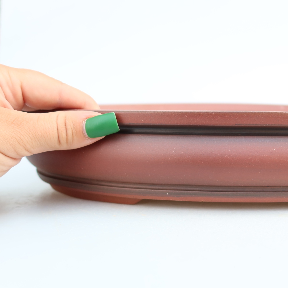 Ceramiczna miska  31 x 23,5 x 5,5 cm, kolor ceglasty