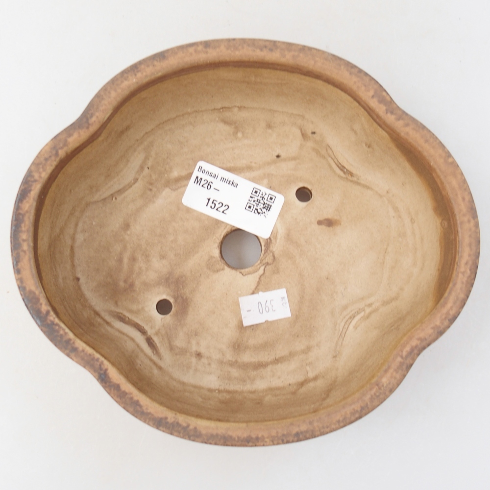 Ceramiczna miska na bonsai 17 x 15 x 5,5 cm, różowa