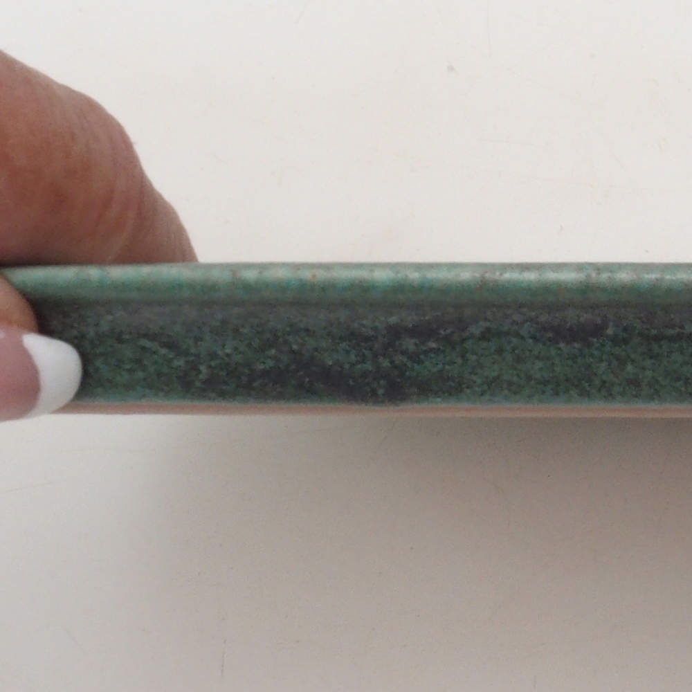 Ceramiczna podstawka H08 – 22,5 x 16 x 1 cm – zielona