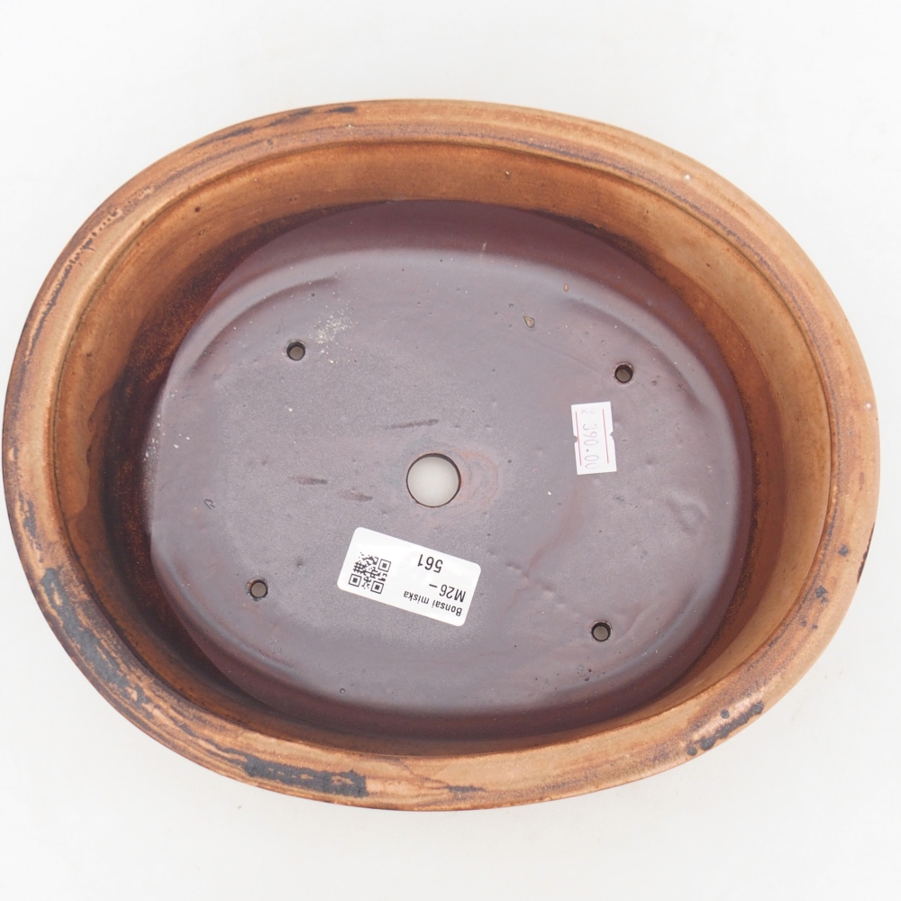 Ceramiczna miska na bonsai 23 x 19 x 7 cm, różowa