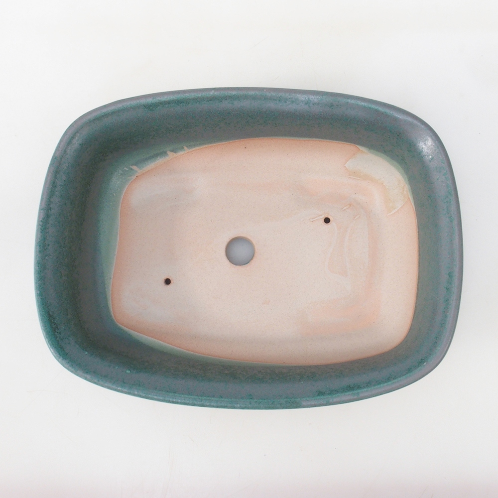 Bonsai bowl H09 - 30 x 23 x 7,5 cm. - zielony