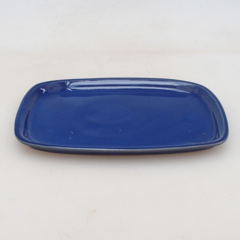 Miska ceramiczna H02 - 17,5 x 12 x 1 cm - niebieski