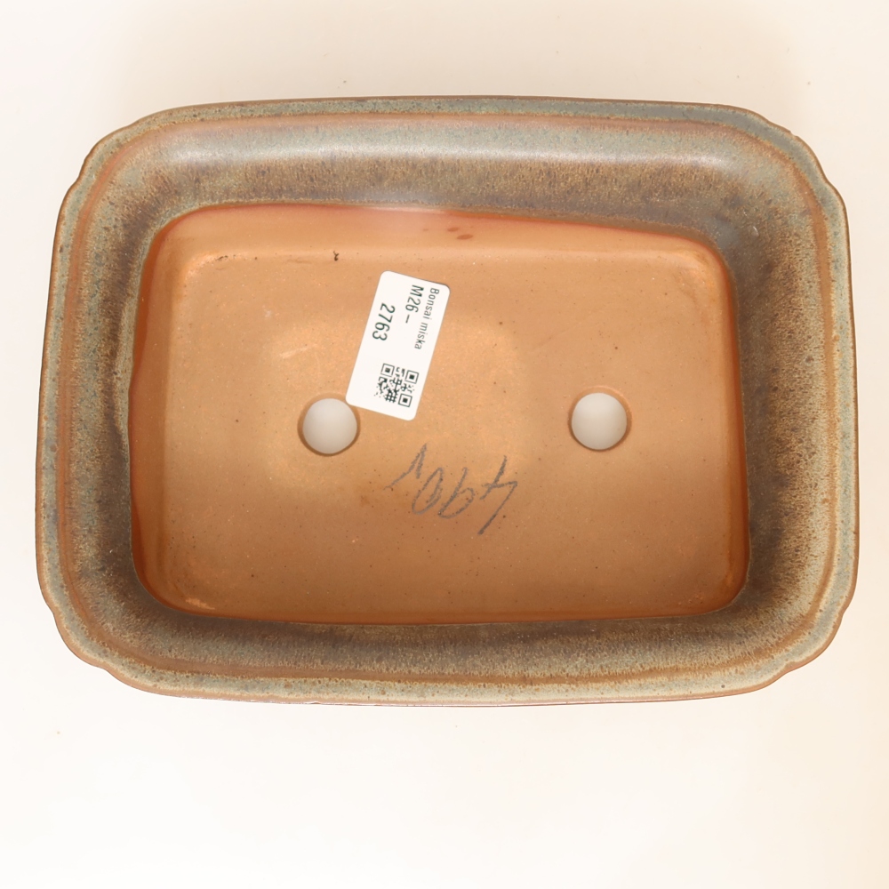 Miska ceramiczna  20 x 15,5 x 5,5 cm, kolor brązowy