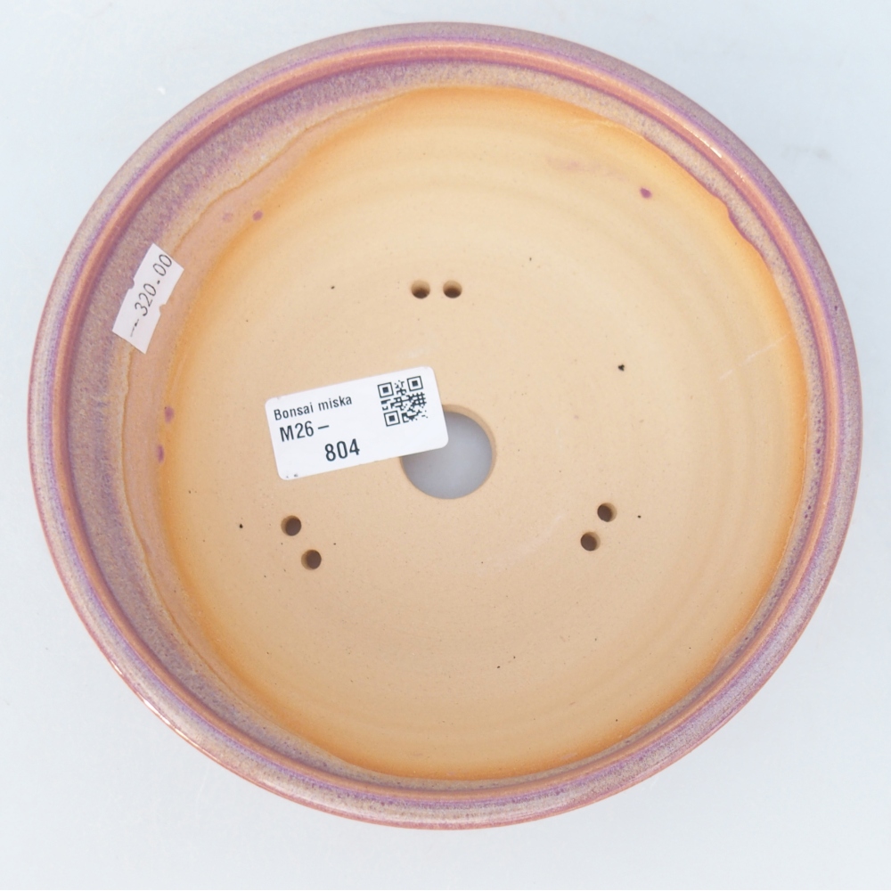 Ceramiczna miska do bonsai 16,5 x 16,5 x 5,5 cm, kolor fioletowy