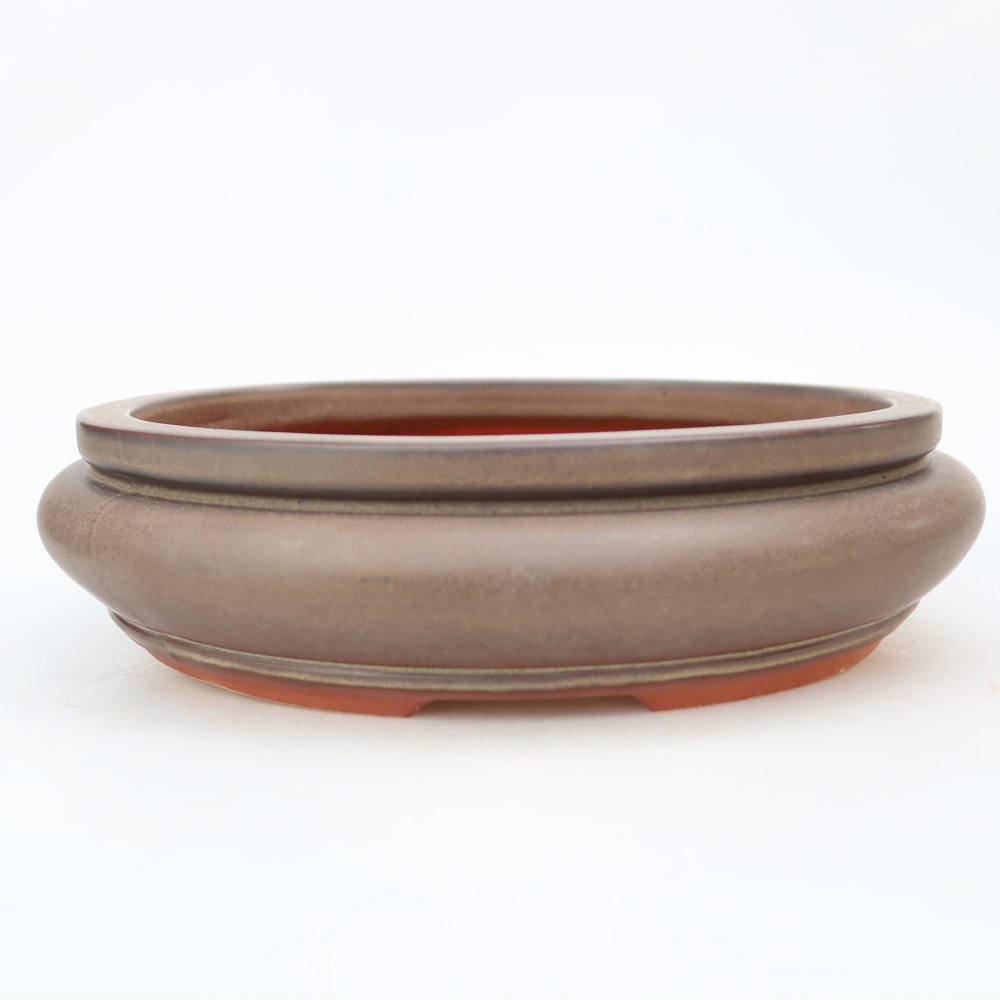 Miska ceramiczna  23 x 23 x 7 cm, kolor brązowy