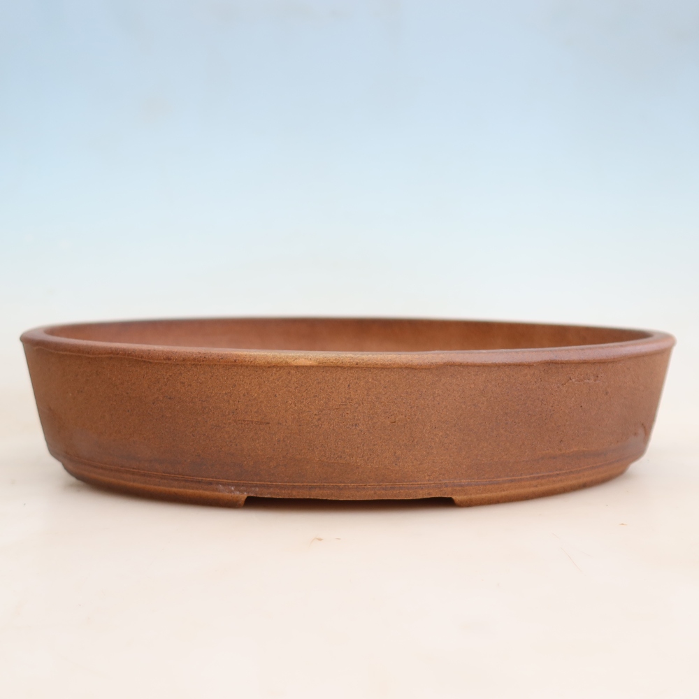 Ceramiczna miska do bonsai 37 x 30 x 7 cm, kolor brązowy