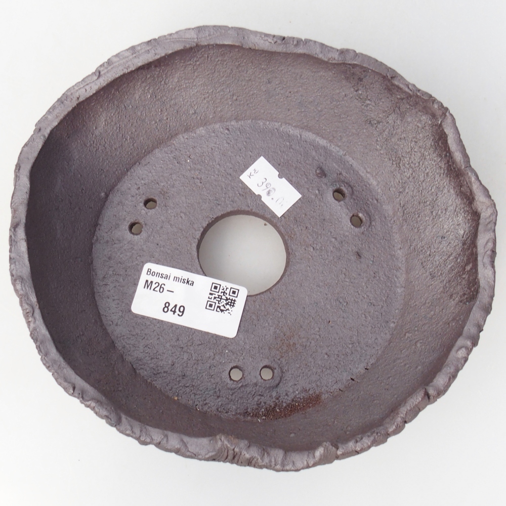 Ceramiczna miska do bonsai 17 x 15 x 5,5 cm, kolor metaliczny