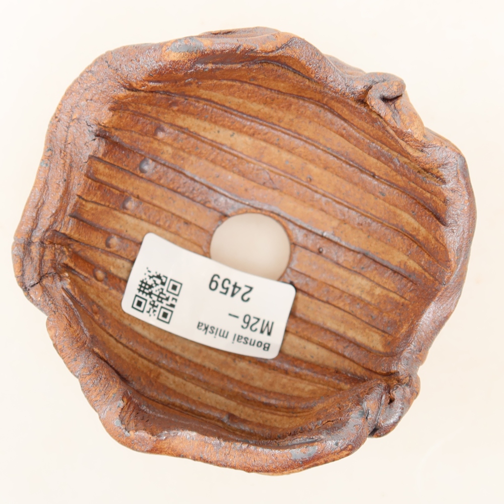 Muszla ceramiczna 9 x 8,5 x 6 cm, kolor brązowy