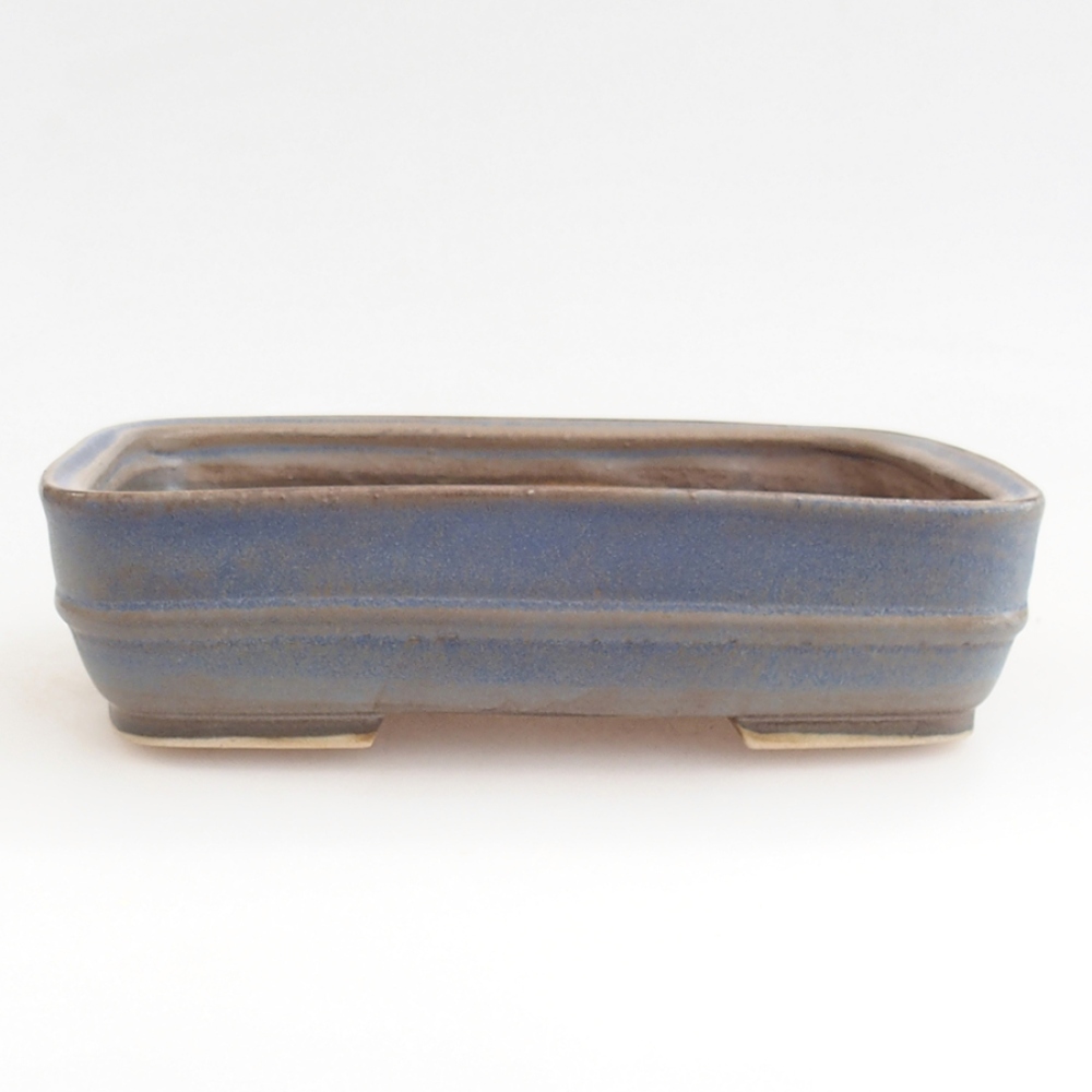 Ceramiczna miska bonsai 21,5 x 17,5 x 5,5 cm, kolor niebieski