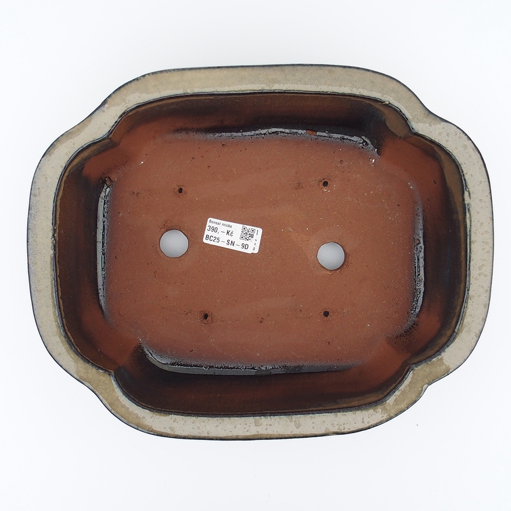 Miska 32 x 26 x 10,5 cm szaro-beżowa