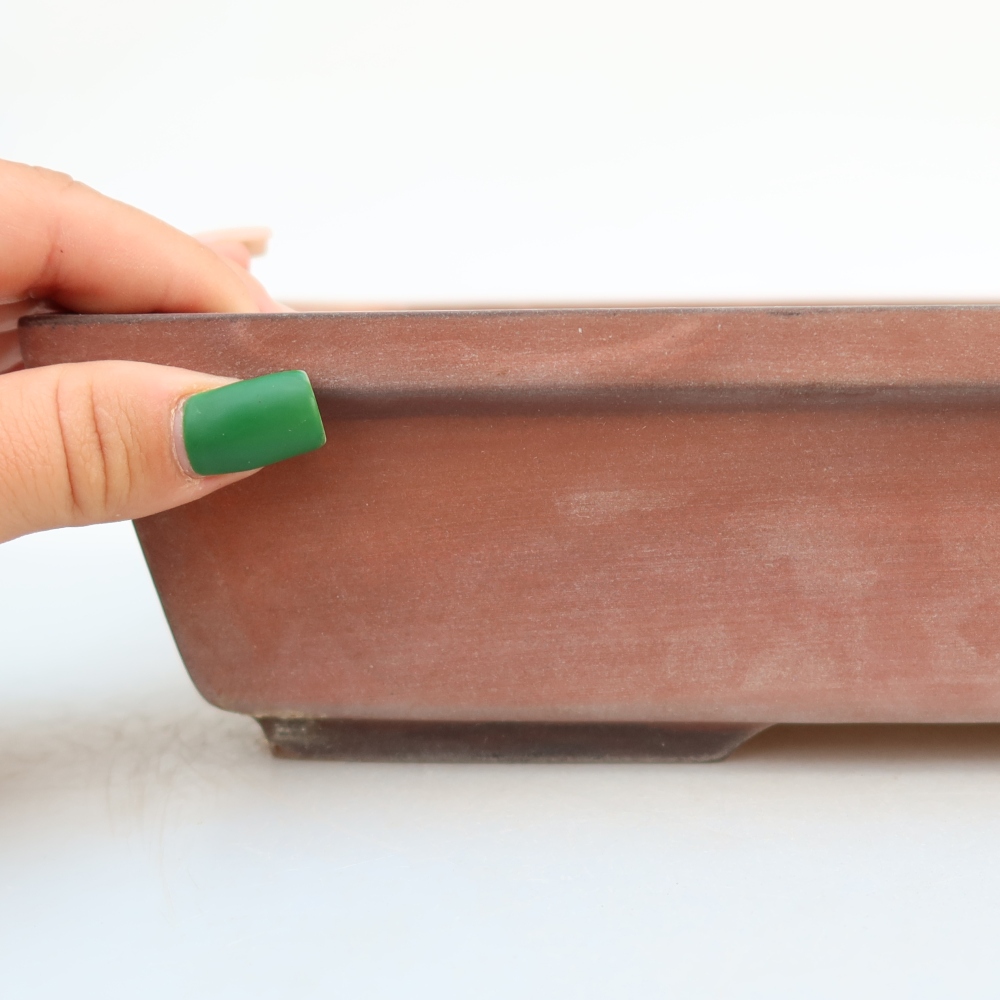 Ceramiczna miska  25,5 x 19 x 7 cm, kolor ceglasty