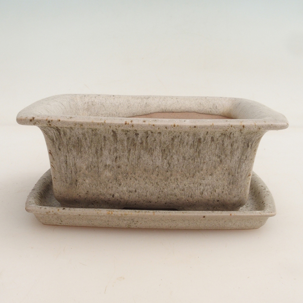 Miska bonsai + spodek H11 - 11,5 x 10 x 4 cm.